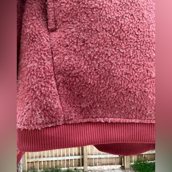 Nike Therma Funnel Neck Sweatshirt Fleece Pullover Large Burgundy Mauve - Picture 9 of 16